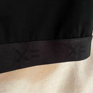 Tomboy X black nylon/spandex blend sports bra compression top size S